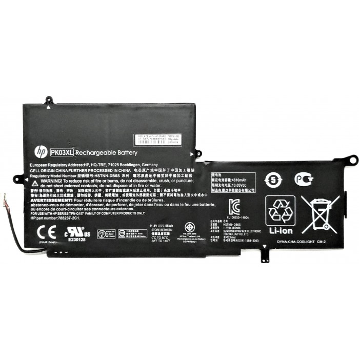 Orijinal HP Spectre 13 Pro X360 G1 Notebook Batarya Pili (PK03XL)