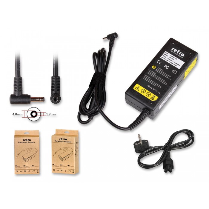 RETRO Lenovo 65W 4.0x1.7mm Notebook Adaptör RNA-IB14 RETRO Lenovo 65W 4.0x1.7mm Notebook Adaptör RNA-IB14