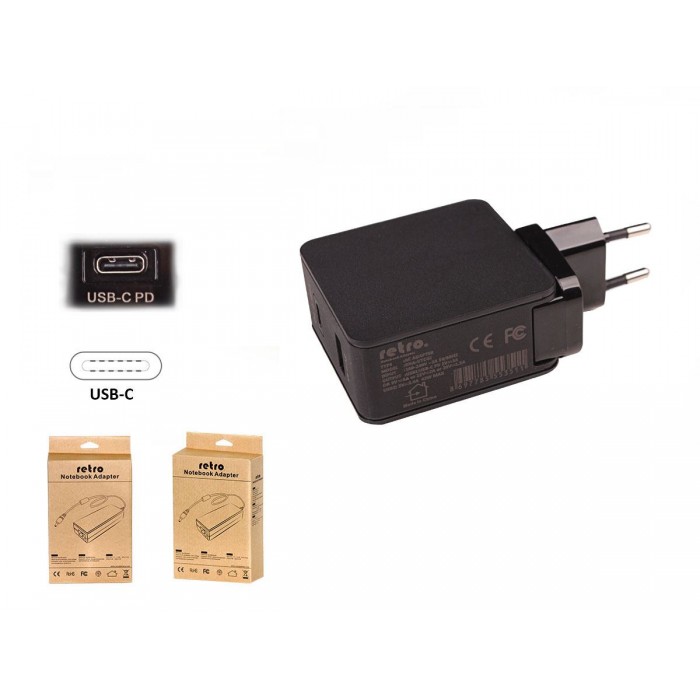 RETRO 30W USB-C PD + 12W USB 2-in-1 Adaptör RNA-UTC42 RETRO 30W USB-C PD + 12W USB 2-in-1 Adaptör RNA-UTC42