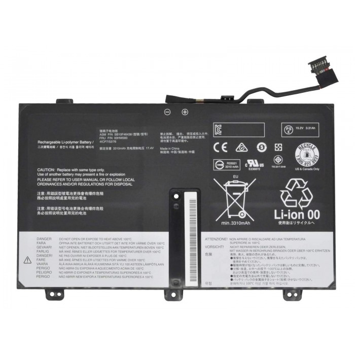 RETRO Lenovo ThinkPad Yoga 14 20D, 00HW001 Notebook Bataryası RETRO Lenovo ThinkPad Yoga 14 20D, 00HW001 Notebook Bataryası