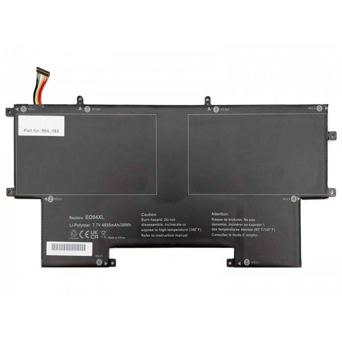 RETRO Hp EliteBook Folio G1, EO04XL Notebook Bataryası - Ver.2 (Siyah Soket)