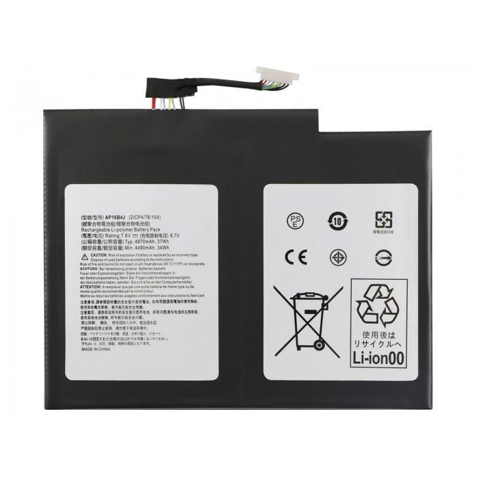 RETRO Acer Aspire SA5-271, SA5-271P, AP16B4J Notebook Bataryası RETRO Acer Aspire SA5-271, SA5-271P, AP16B4J Notebook Bataryası