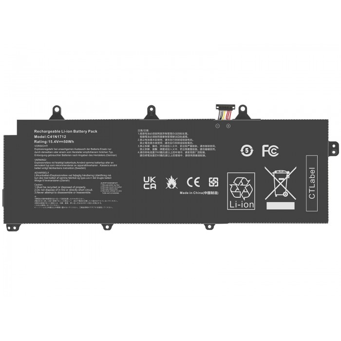RETRO Asus ROG GX501G, GX501V, C41N1712 Notebook Bataryası RETRO Asus ROG GX501G, GX501V, C41N1712 Notebook Bataryası