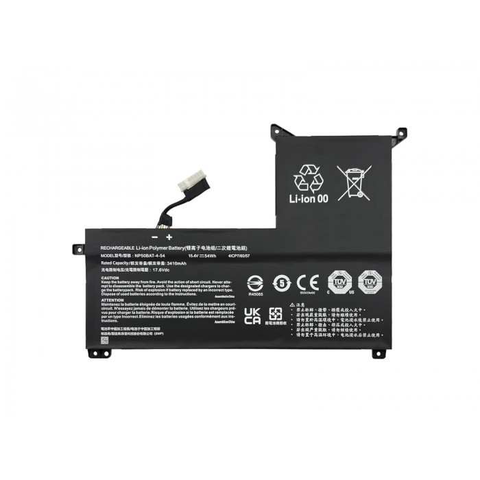 RETRO Clevo NP50BAT-4-54 Notebook Bataryası RETRO Clevo NP50BAT-4-54 Notebook Bataryası