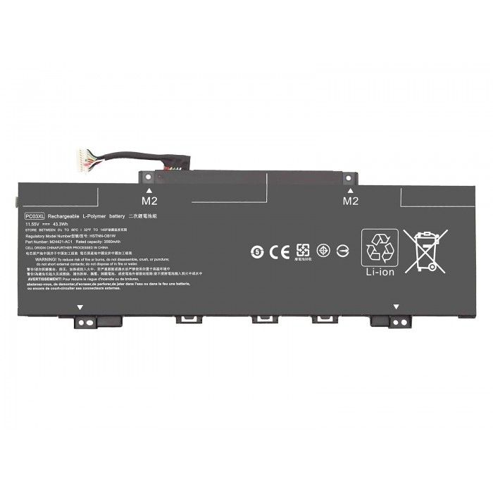 RETRO Hp Pavilion Aero 13-be0000, PC03XL Notebook Bataryası RETRO Hp Pavilion Aero 13-be0000, PC03XL Notebook Bataryası