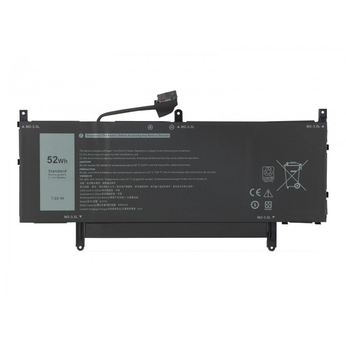 RETRO Dell Latitude 9510 Notebook Bataryası - Ver.1 - 4 Cell RETRO Dell Latitude 9510 Notebook Bataryası - Ver.1 - 4 Cell