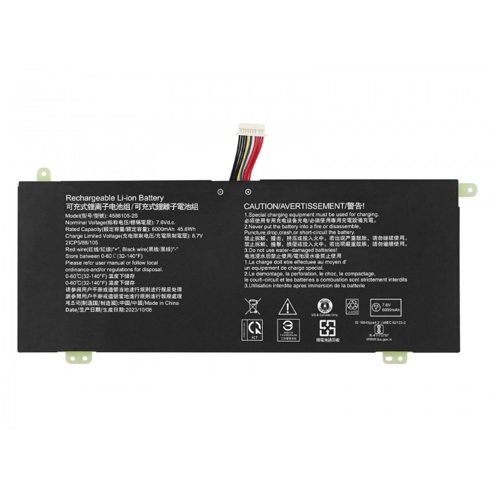 RETRO Toshiba Dynabook Satellite Pro C40-G, 4588105-2S Notebook Bataryası RETRO Toshiba Dynabook Satellite Pro C40-G, 4588105-2S Notebook Bataryası