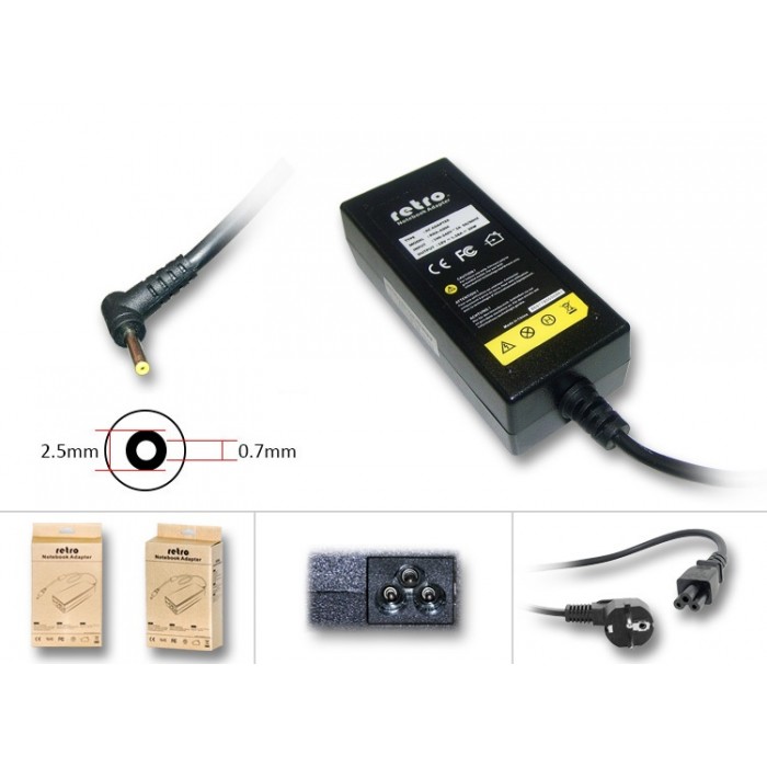 RETRO Asus Eee Pc 1001, 1201 40W Notebook Adaptör RNA-AS03 RETRO Asus Eee Pc 1001, 1201 40W Notebook Adaptör RNA-AS03