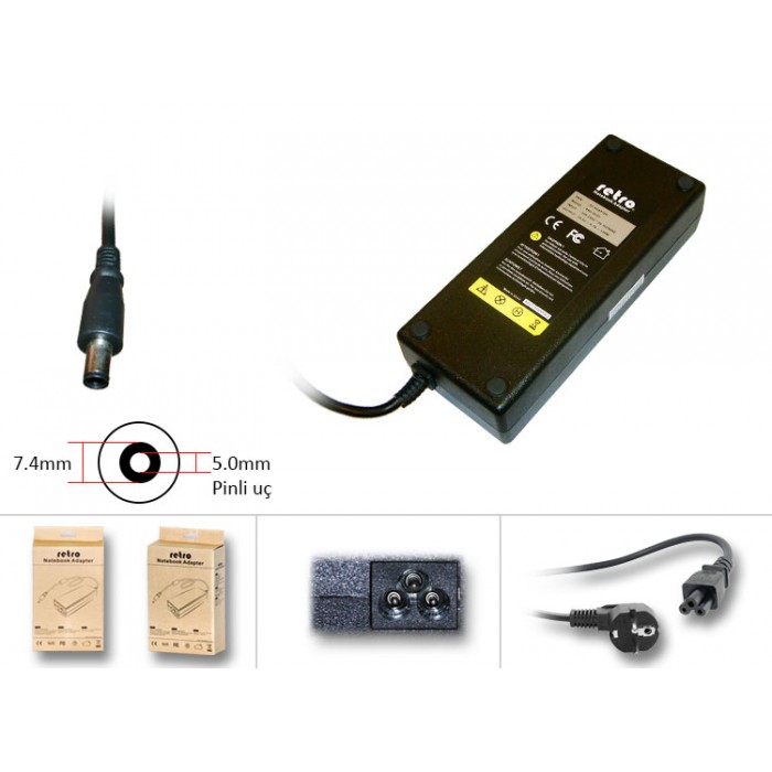 RETRO Dell 130W Pinli Uç Notebook Adaptör RNA-DL05 RETRO Dell 130W Pinli Uç Notebook Adaptör RNA-DL05