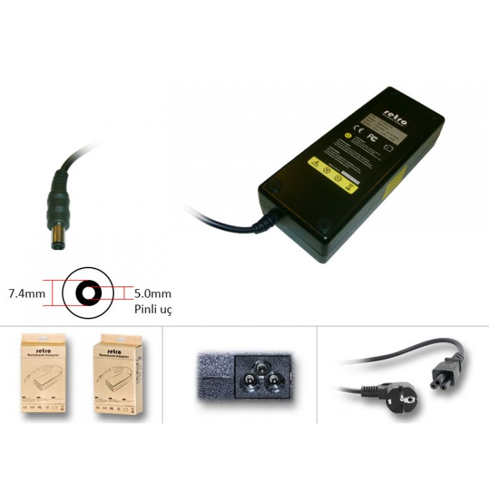RETRO Hp Compaq 120W Pinli Uç Notebook Adaptör RNA-HC05 RETRO Hp Compaq 120W Pinli Uç Notebook Adaptör RNA-HC05