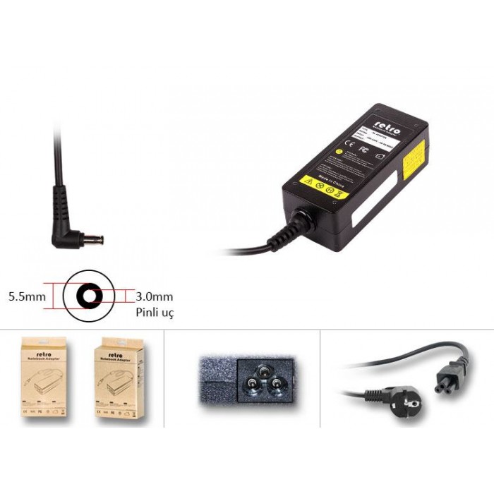 RETRO Samsung N Serisi 40W Netbook Adaptör RNA-SG01 RETRO Samsung N Serisi 40W Netbook Adaptör RNA-SG01