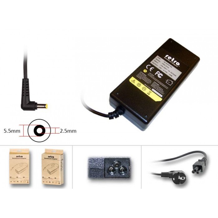 RETRO Fujitsu Siemens, Lenovo 20V 4.5A 90W Notebook Adaptör RNA-FS03 RETRO Fujitsu Siemens, Lenovo 20V 4.5A 90W Notebook Adaptör RNA-FS03