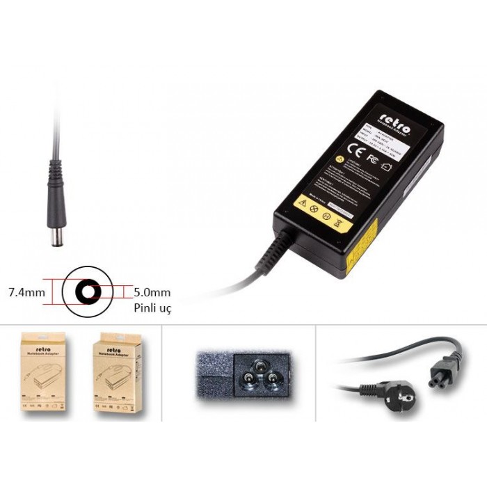 RETRO Hp Compaq 45W Pinli Uç Notebook Adaptör RNA-HC15 RETRO Hp Compaq 45W Pinli Uç Notebook Adaptör RNA-HC15