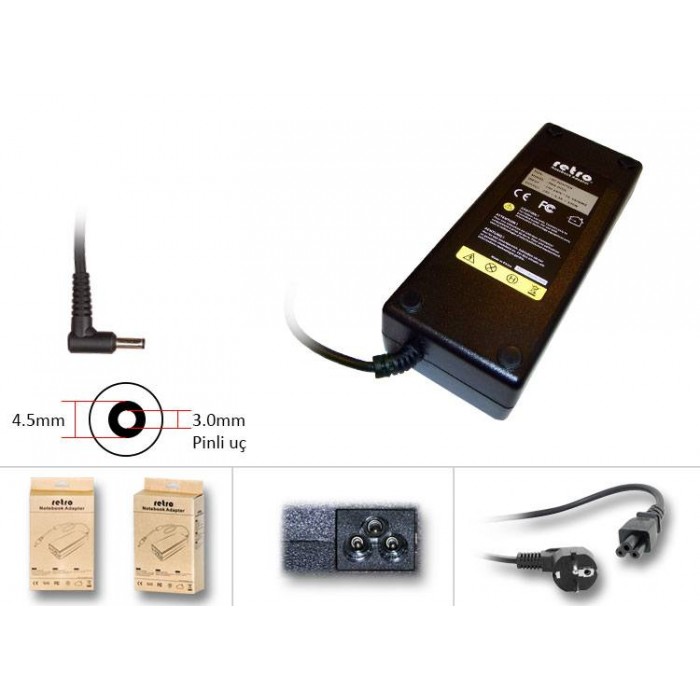 RETRO Dell 130W Pinli Uç 4.5mm Notebook Adaptör RNA-DL09 RETRO Dell 130W Pinli Uç 4.5mm Notebook Adaptör RNA-DL09